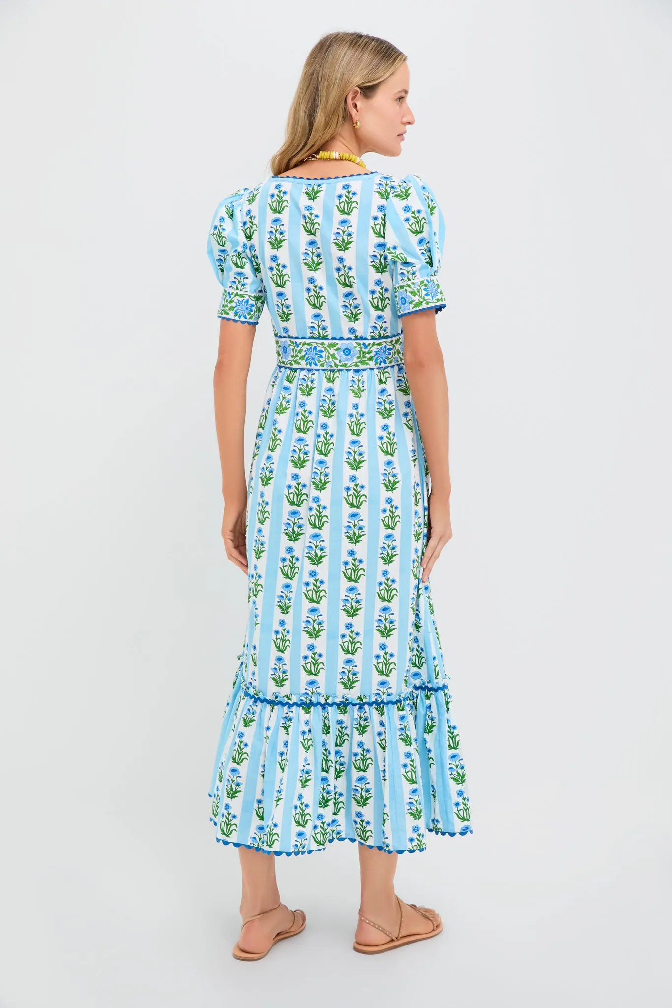 Sky Lily Stripe Evelyn Dress sold by Tuckernuck product image thumbnail 4