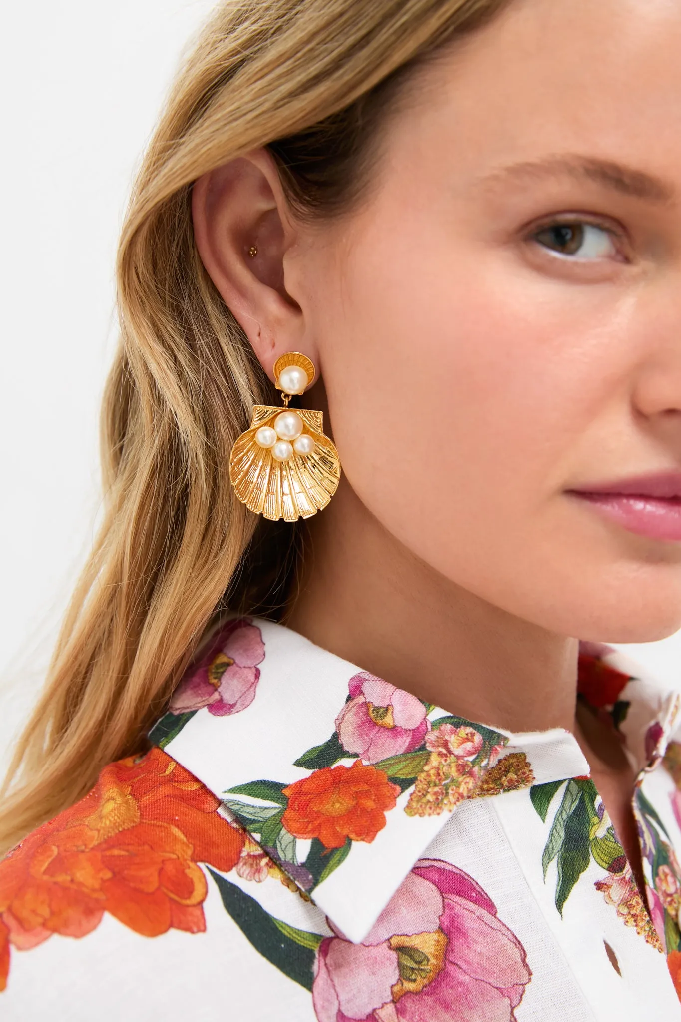 Gold Ariel Earrings sold by Tuckernuck product image thumbnail 2