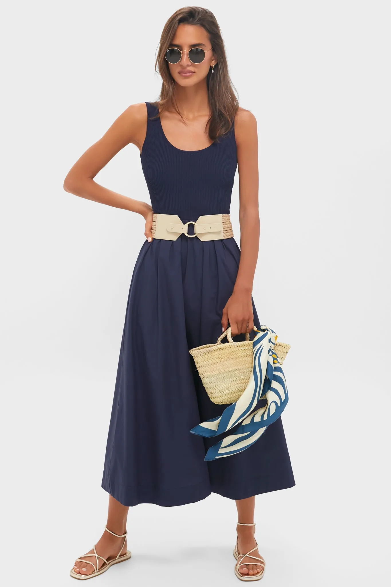 Navy Tank Midi Dress sold by Tuckernuck product image thumbnail 2