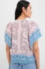 Salmon Teal Printed Angel Top sold by Tuckernuck