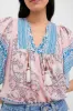 Salmon Teal Printed Angel Top sold by Tuckernuck