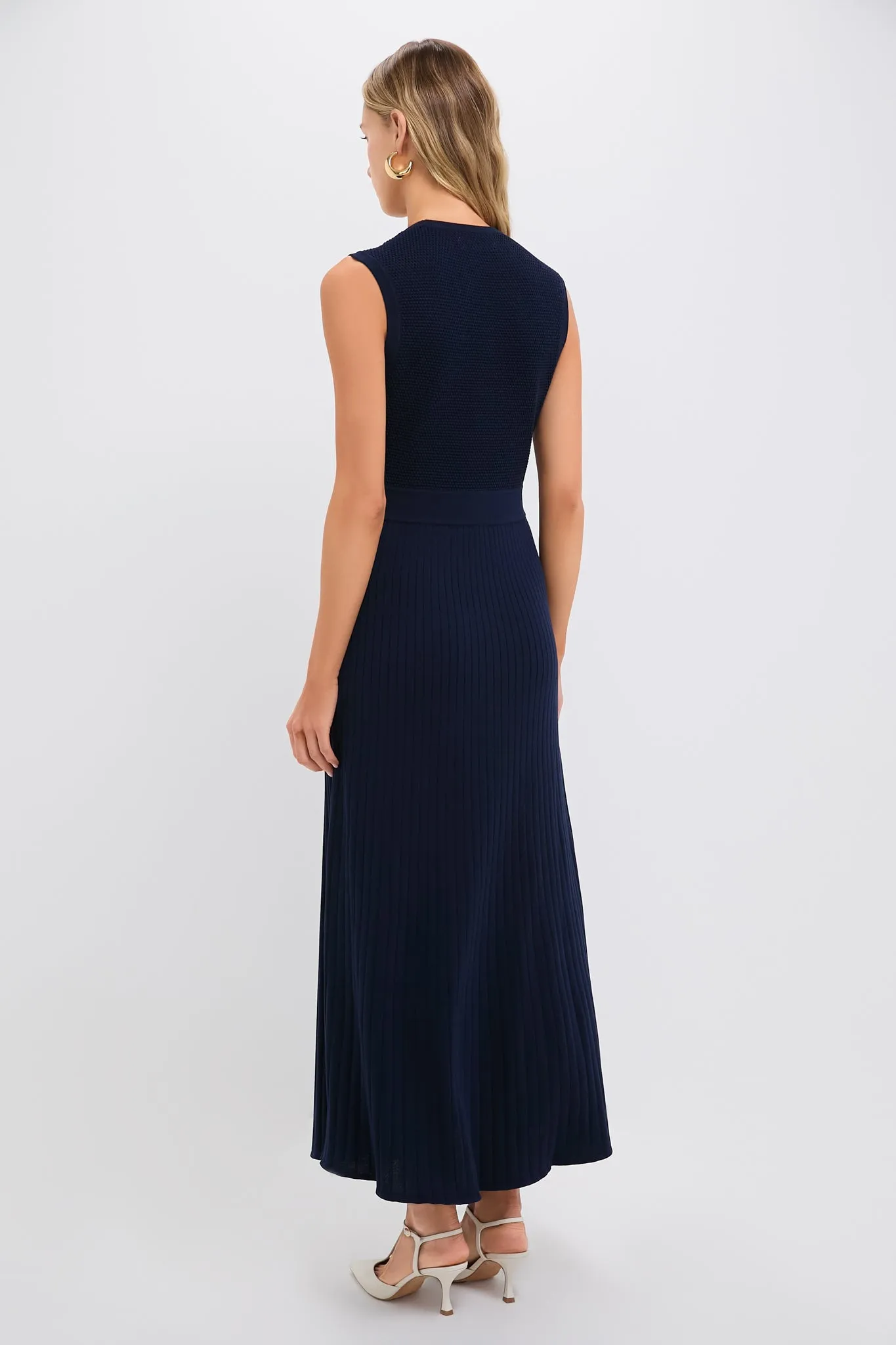 Navy Knit Ruby Dress sold by Tuckernuck product image thumbnail 4