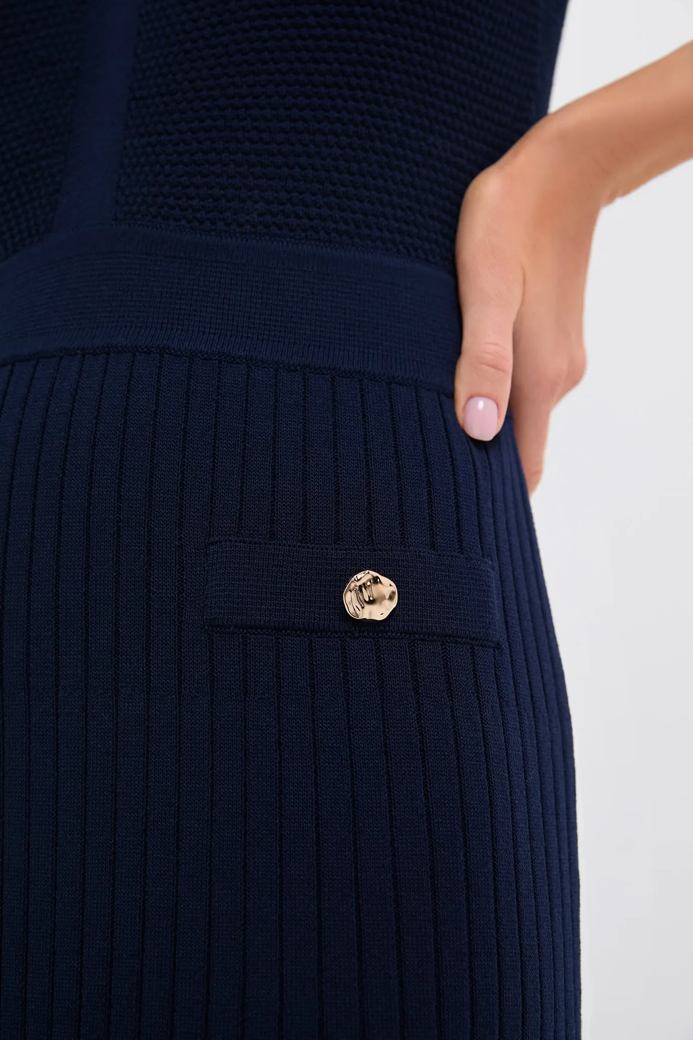 Navy Knit Ruby Dress sold by Tuckernuck product image thumbnail 5