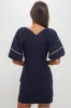 Navy with Striped Piping Keel Mini Dress sold by Tuckernuck
