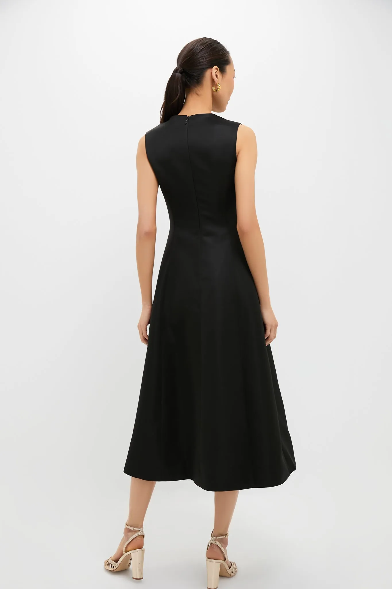 White Rose Printed Cleo Embellished Sleeveless Midi Dress sold by Tuckernuck product image thumbnail 4