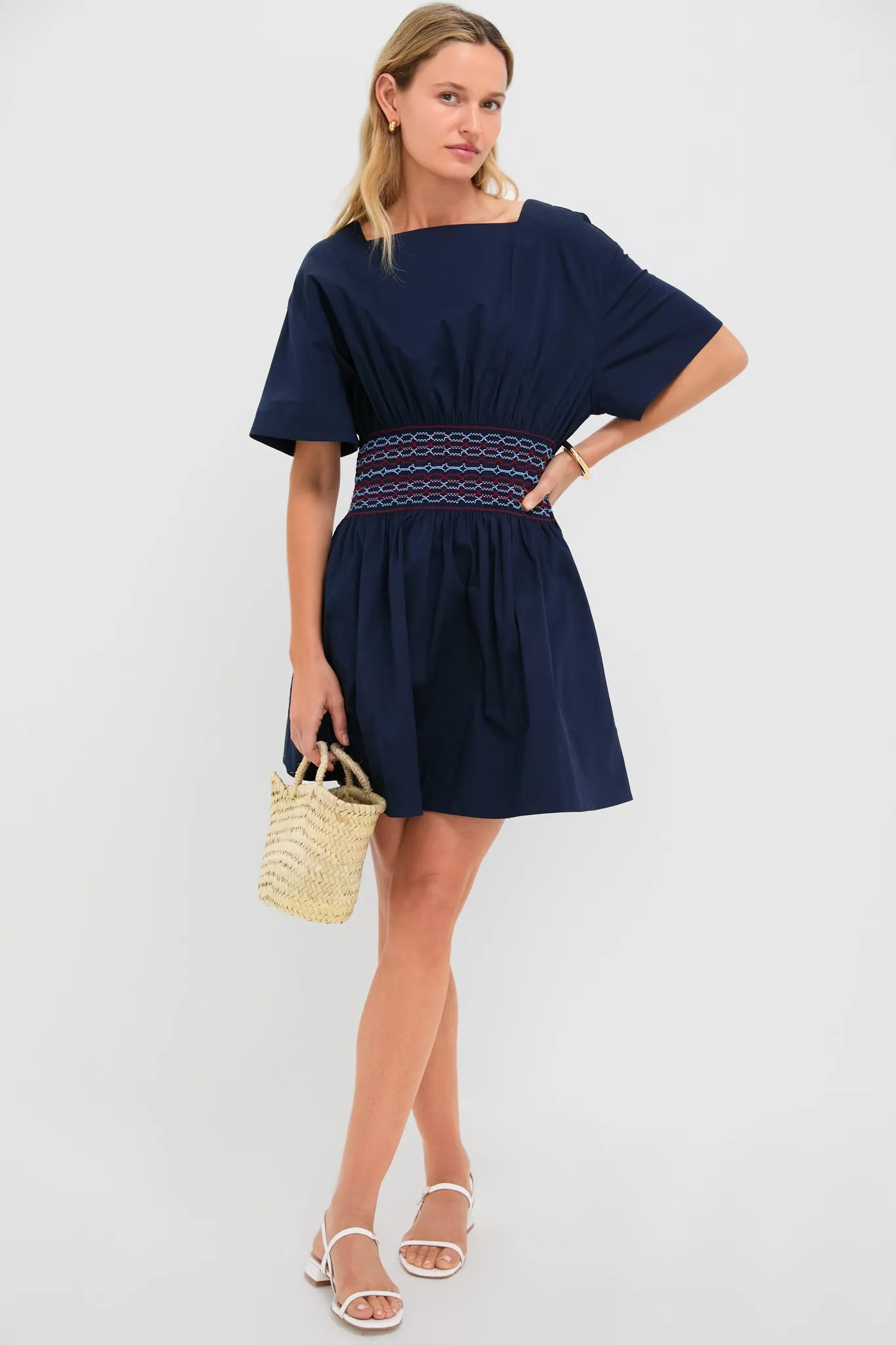 Navy Amy Mini Dress sold by Tuckernuck product image thumbnail 3