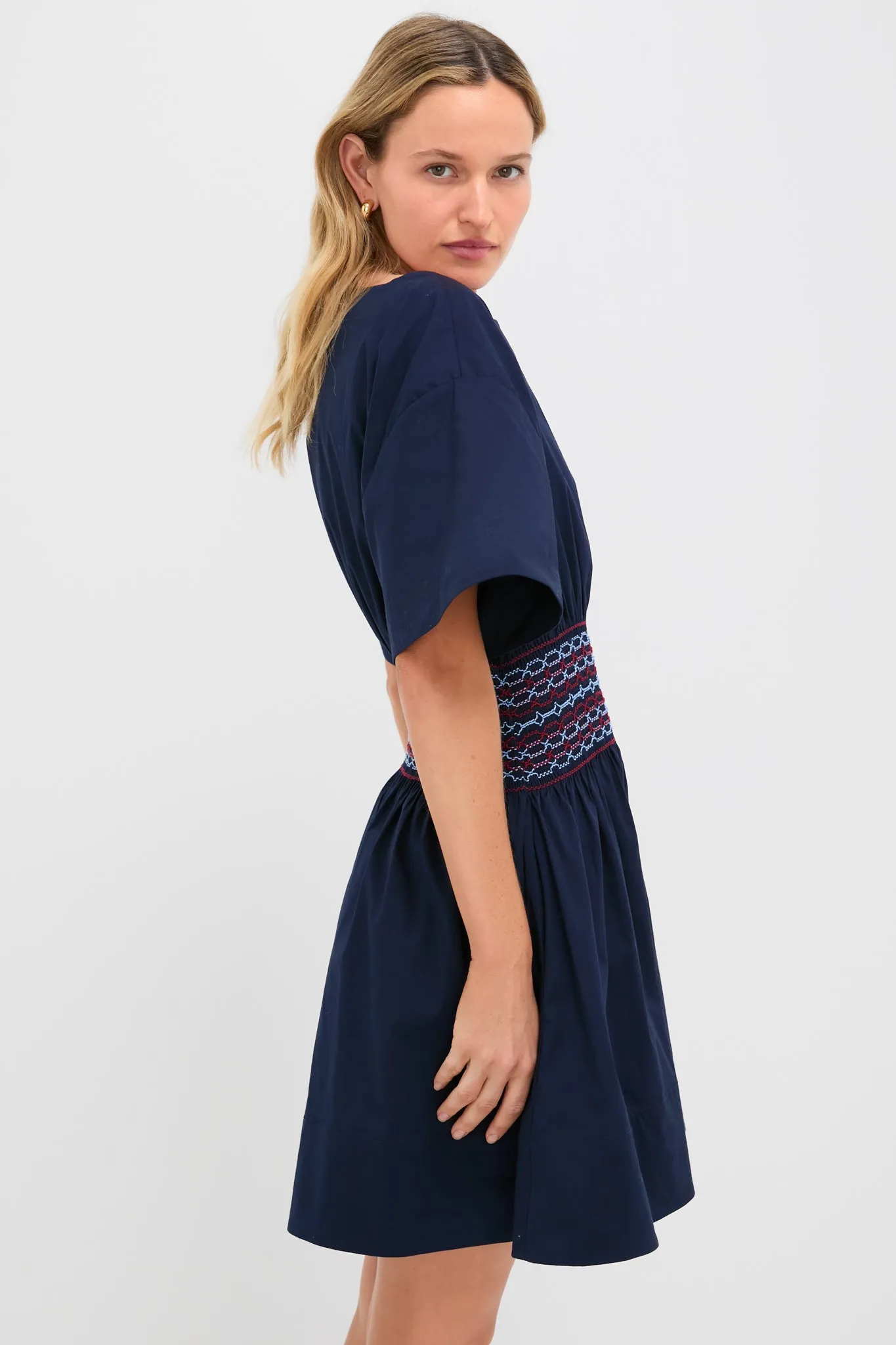 Navy Amy Mini Dress sold by Tuckernuck product image thumbnail 4