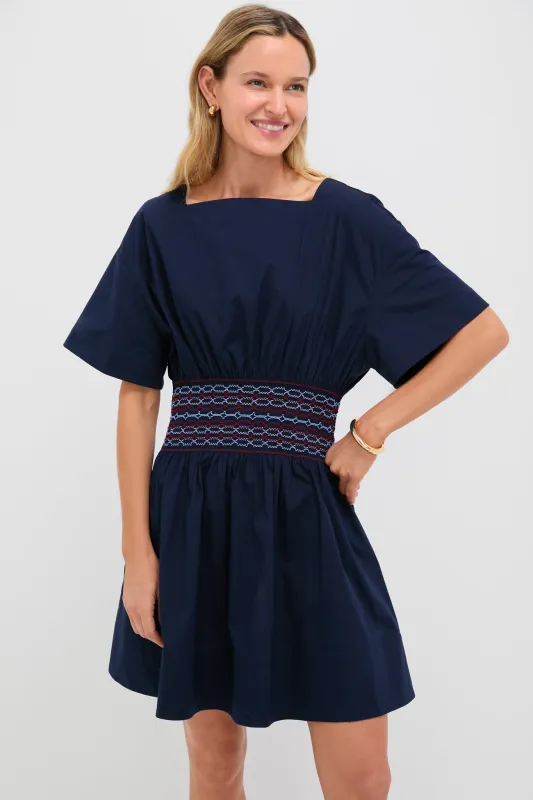 Navy Amy Mini Dress sold by Tuckernuck