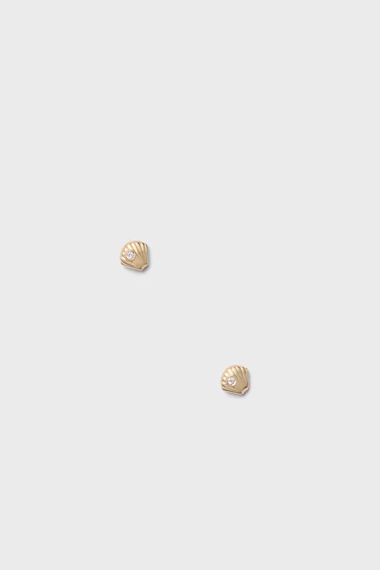 Clam Shell Stud Earrings sold by Tuckernuck