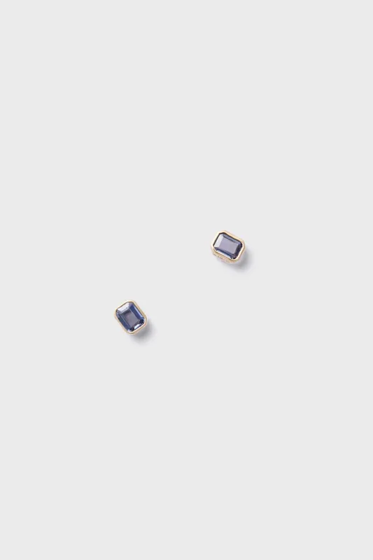 Bezel Sapphire Stud Earrings sold by Tuckernuck