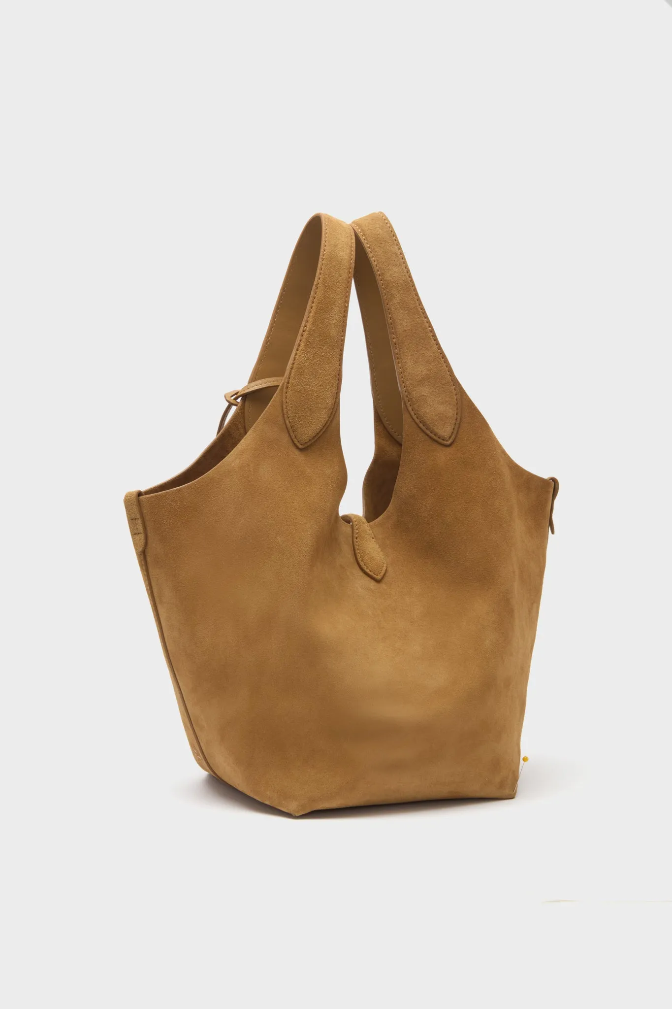 Caramel Medium Suede Tote sold by Tuckernuck product image thumbnail 4
