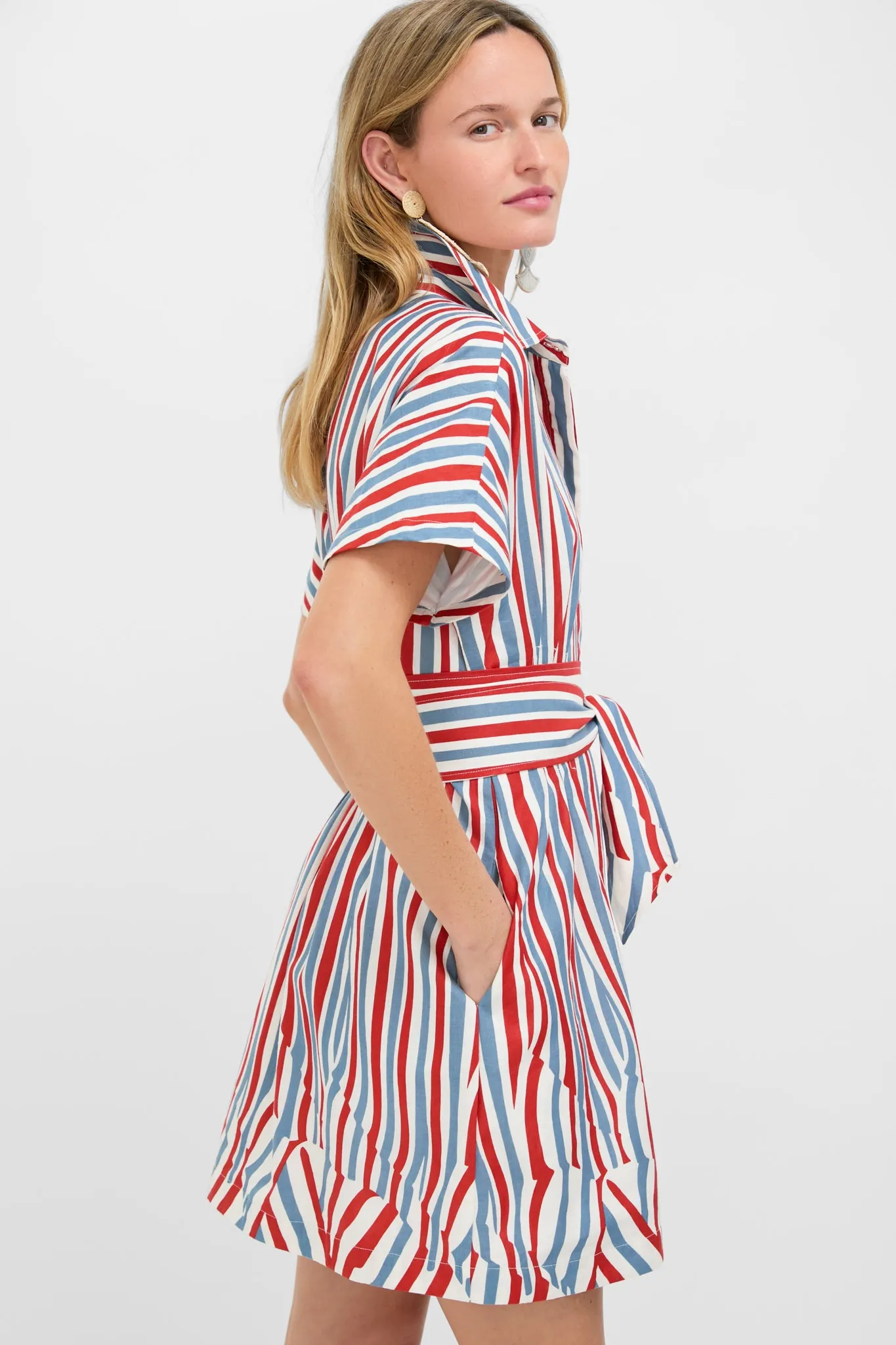 Americana Stripe Mini Callie Dress sold by Tuckernuck product image thumbnail 4