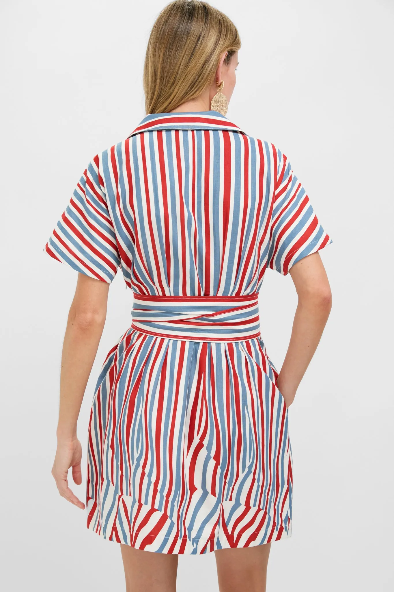 Americana Stripe Mini Callie Dress sold by Tuckernuck product image thumbnail 5