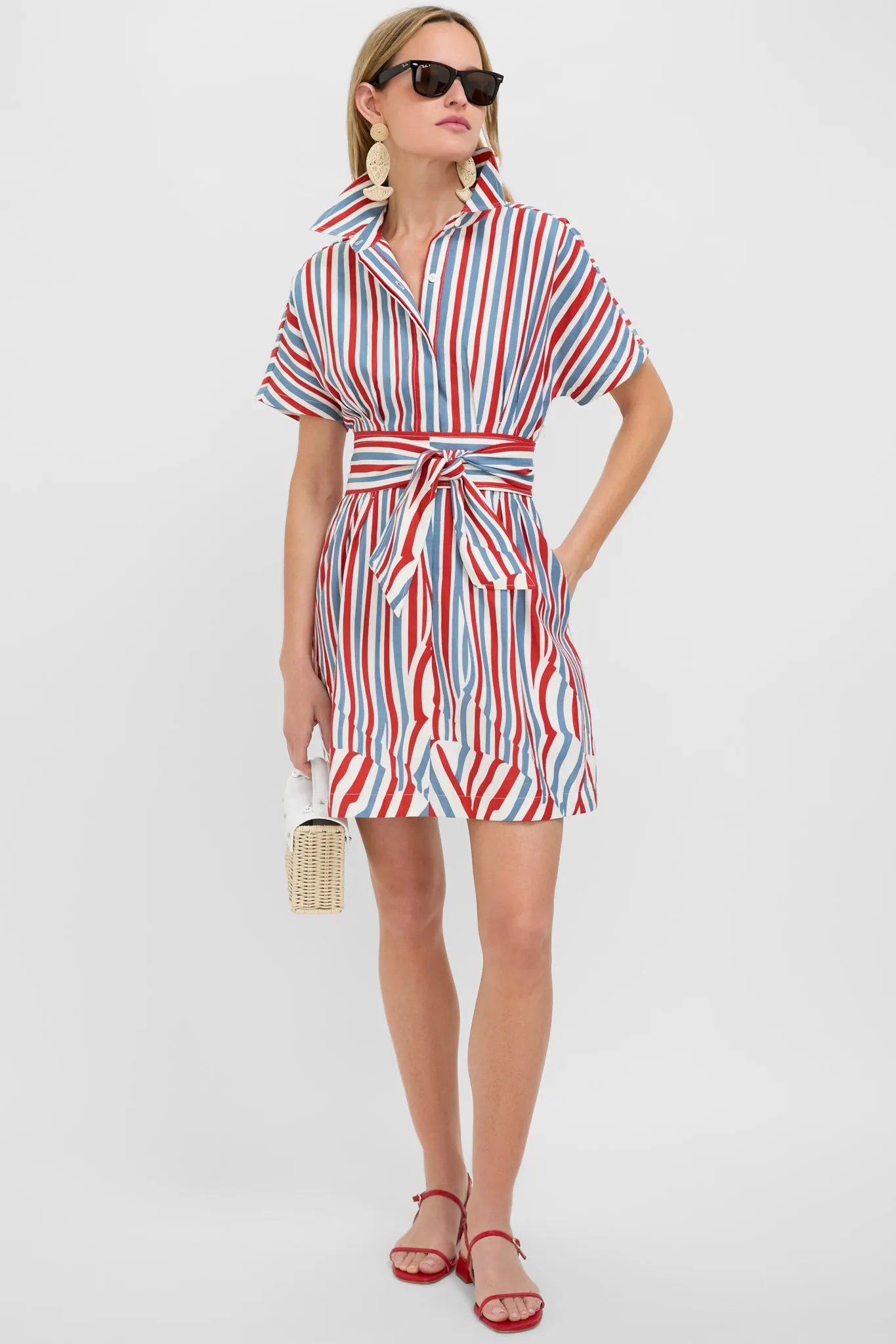 Americana Stripe Mini Callie Dress sold by Tuckernuck product image thumbnail 3