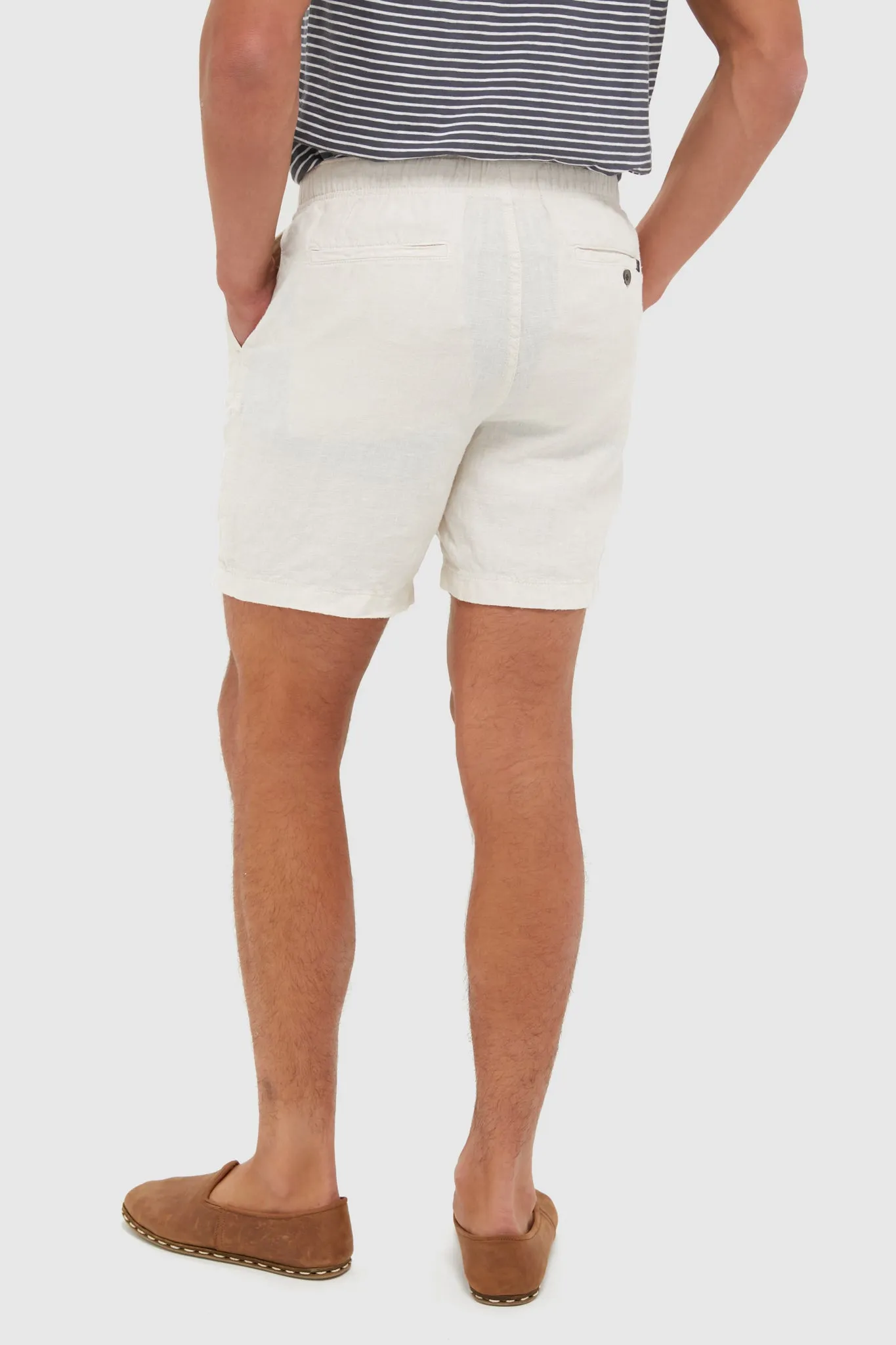 Weathered Sand Essential Linen Short sold by Tuckernuck product image thumbnail 4