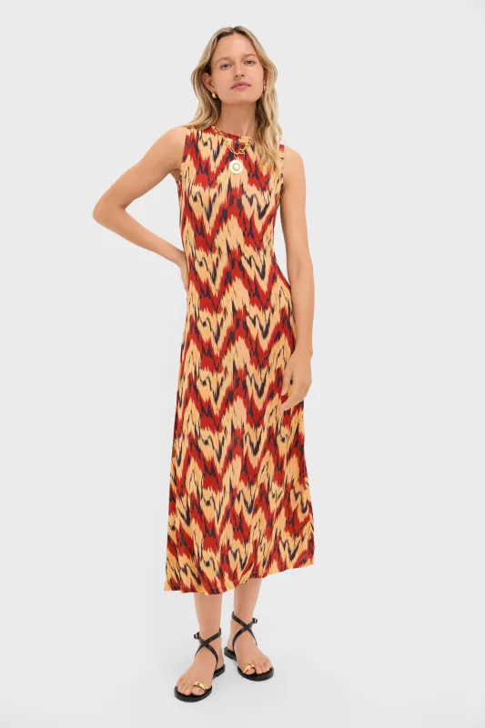 Carnelian Orla Sleeveless Midi Dress sold by Tuckernuck