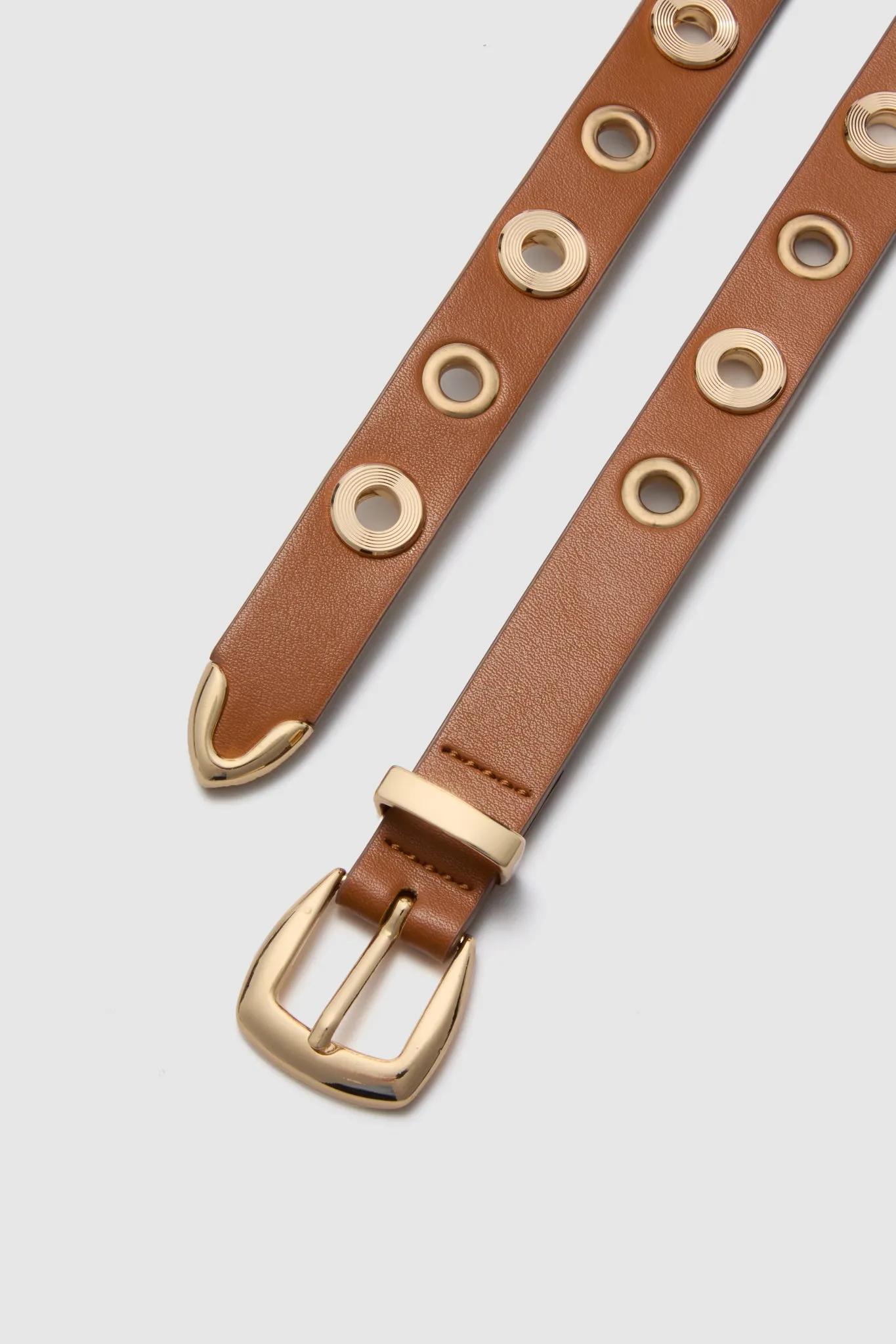 Brown Rivet Studded Belt sold by Tuckernuck product image thumbnail 3