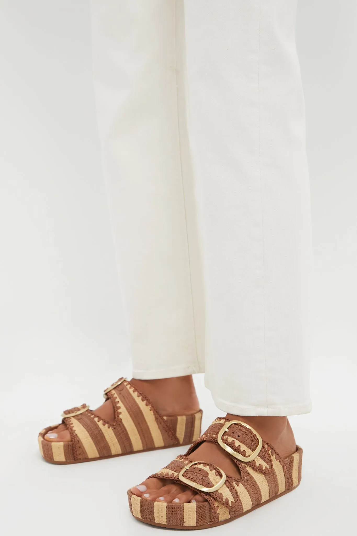 Brown Striped Theo Sandals sold by Tuckernuck product image thumbnail 3