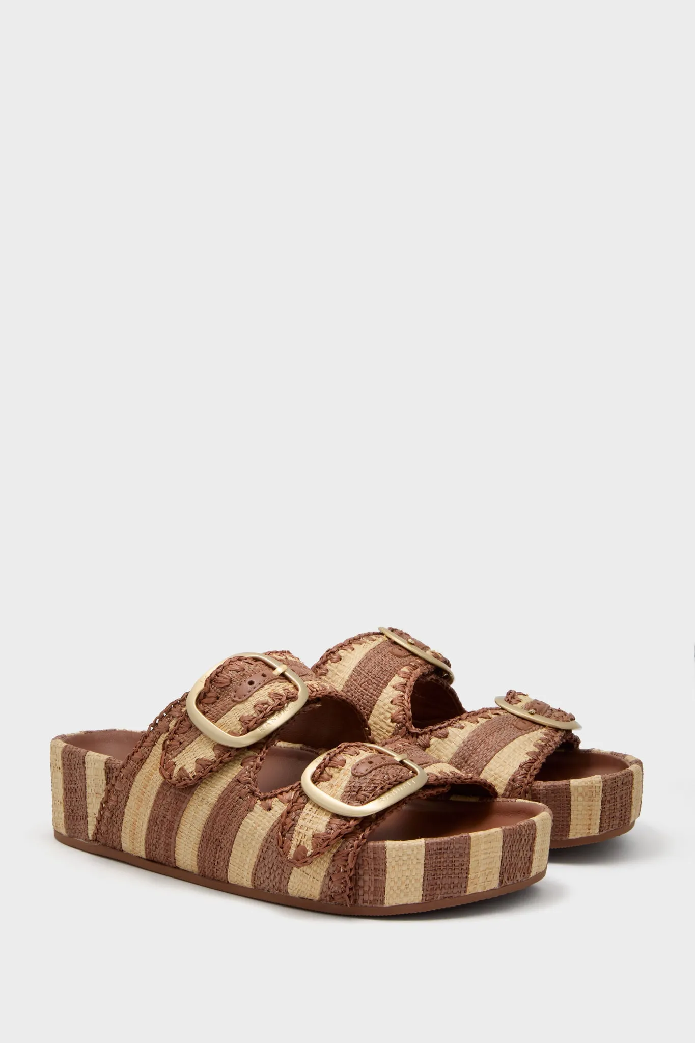 Brown Striped Theo Sandals sold by Tuckernuck product image thumbnail 4