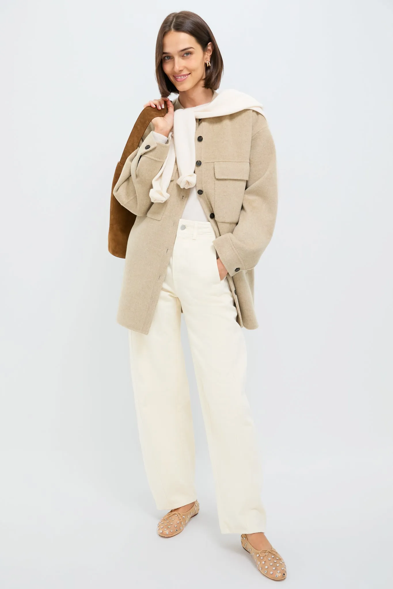 Caramel Mesh With Silver Studs Landon Flats sold by Tuckernuck product image thumbnail 3