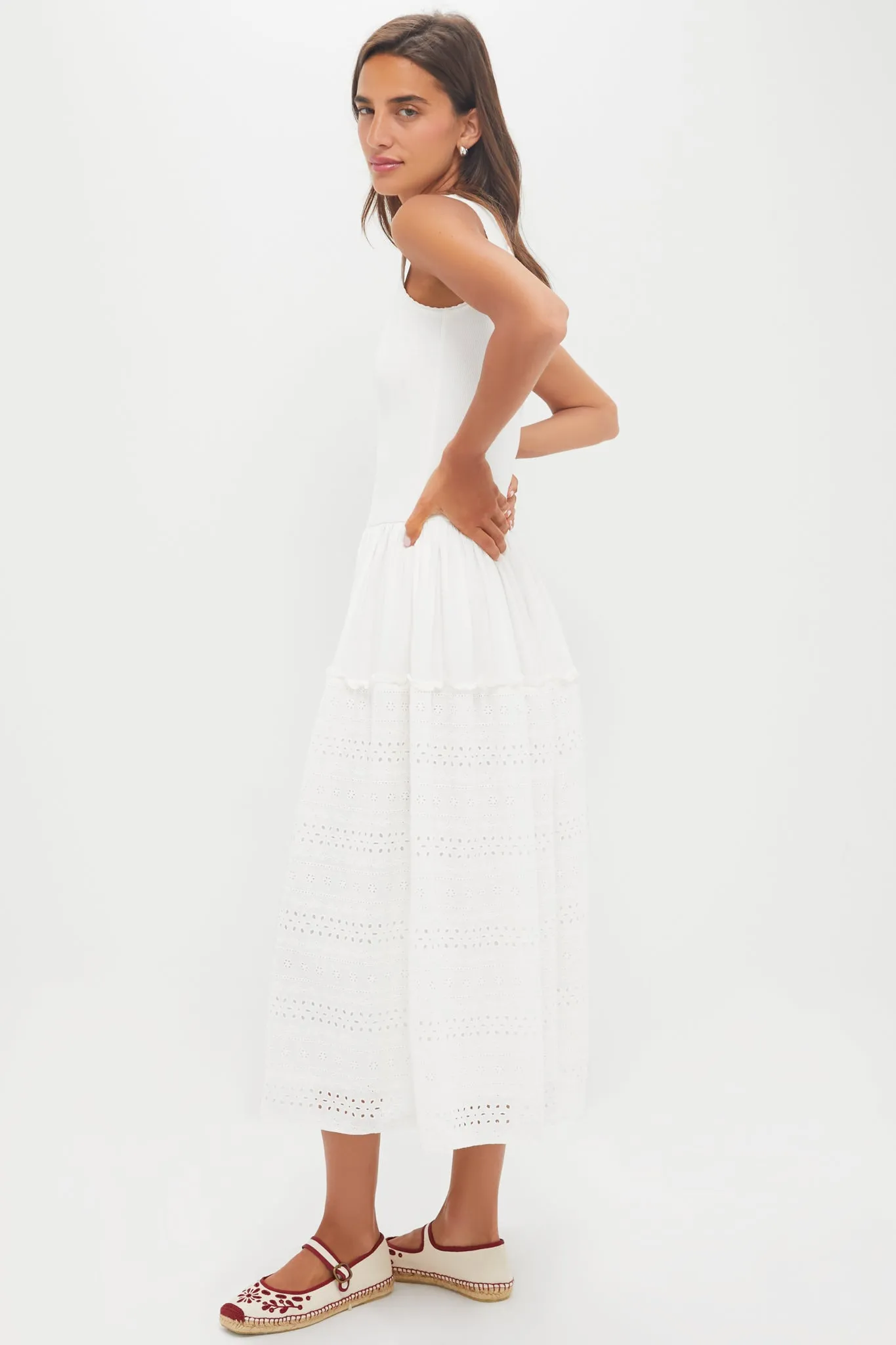 White Casey Maxi Dress sold by Tuckernuck product image thumbnail 3
