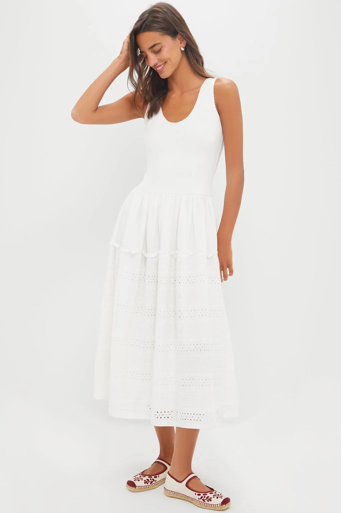 White Casey Maxi Dress sold by Tuckernuck