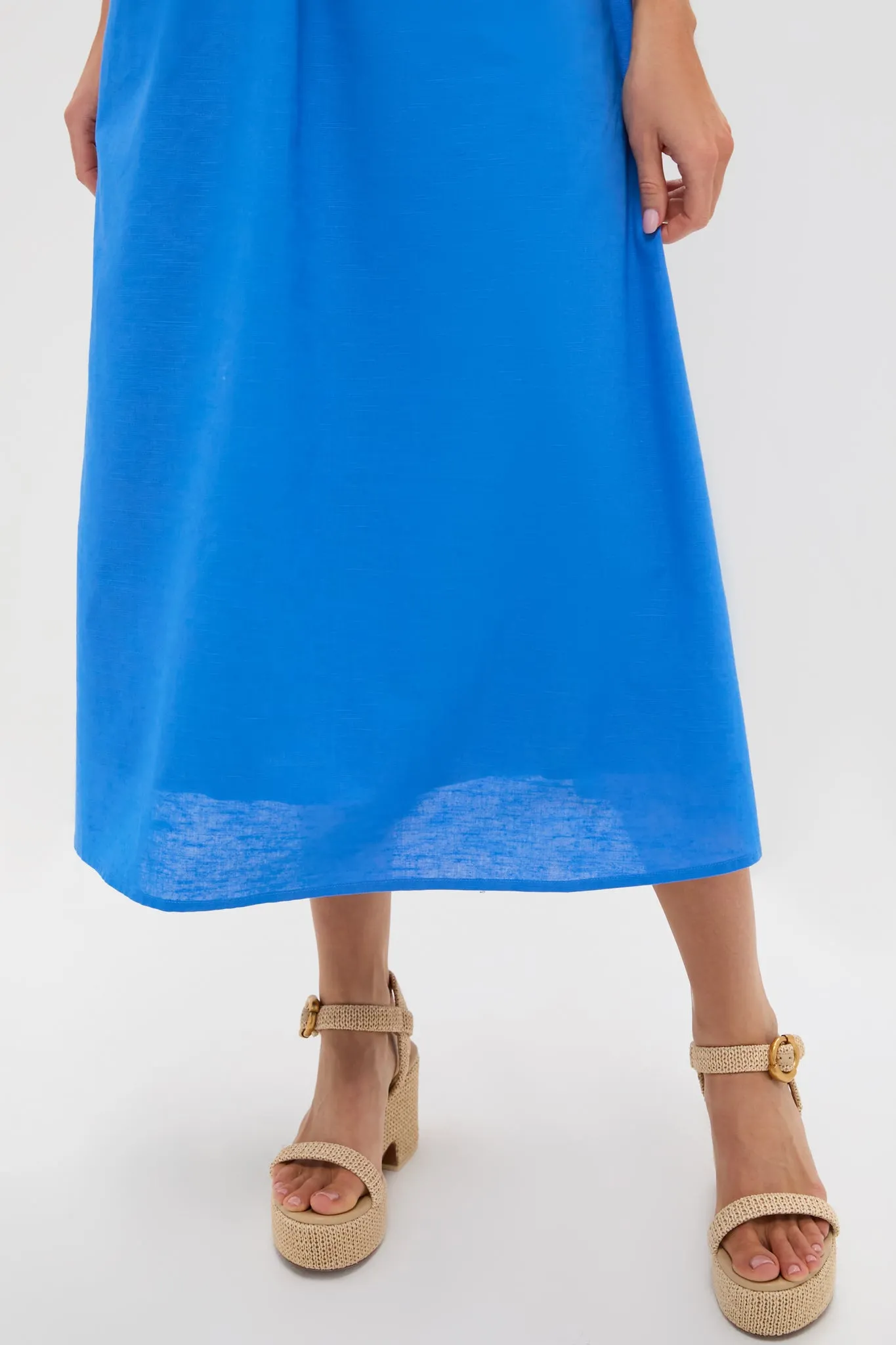 Sea Blue Flower Applique Iris Maxi Dress sold by Tuckernuck product image thumbnail 5