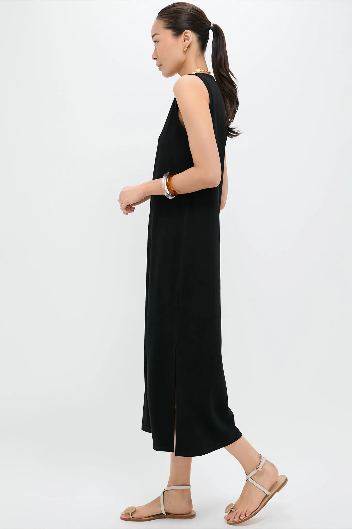 Black Sleeveless Gio Maxi Dress sold by Tuckernuck product image thumbnail 3