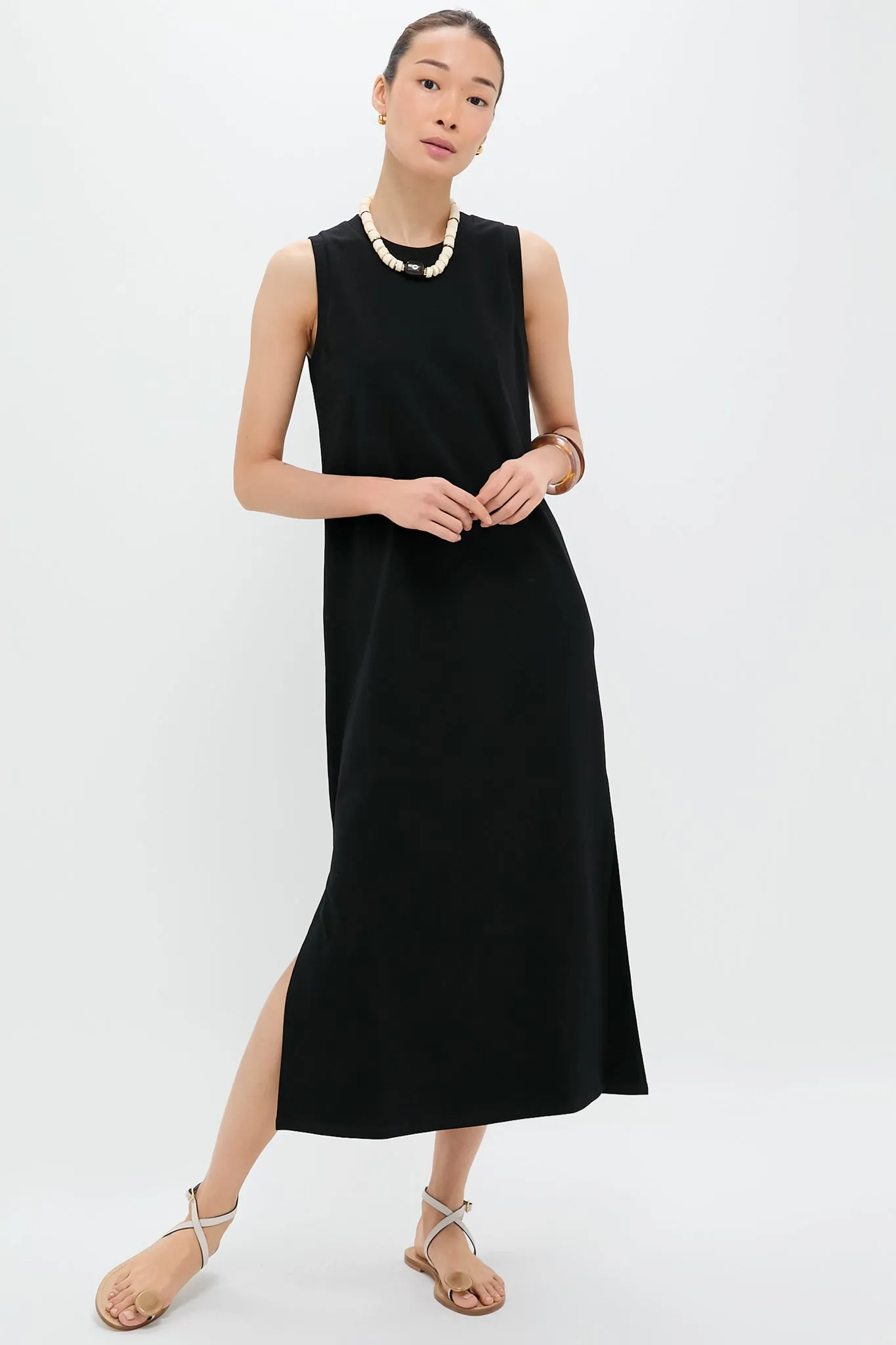 Black Sleeveless Gio Maxi Dress sold by Tuckernuck