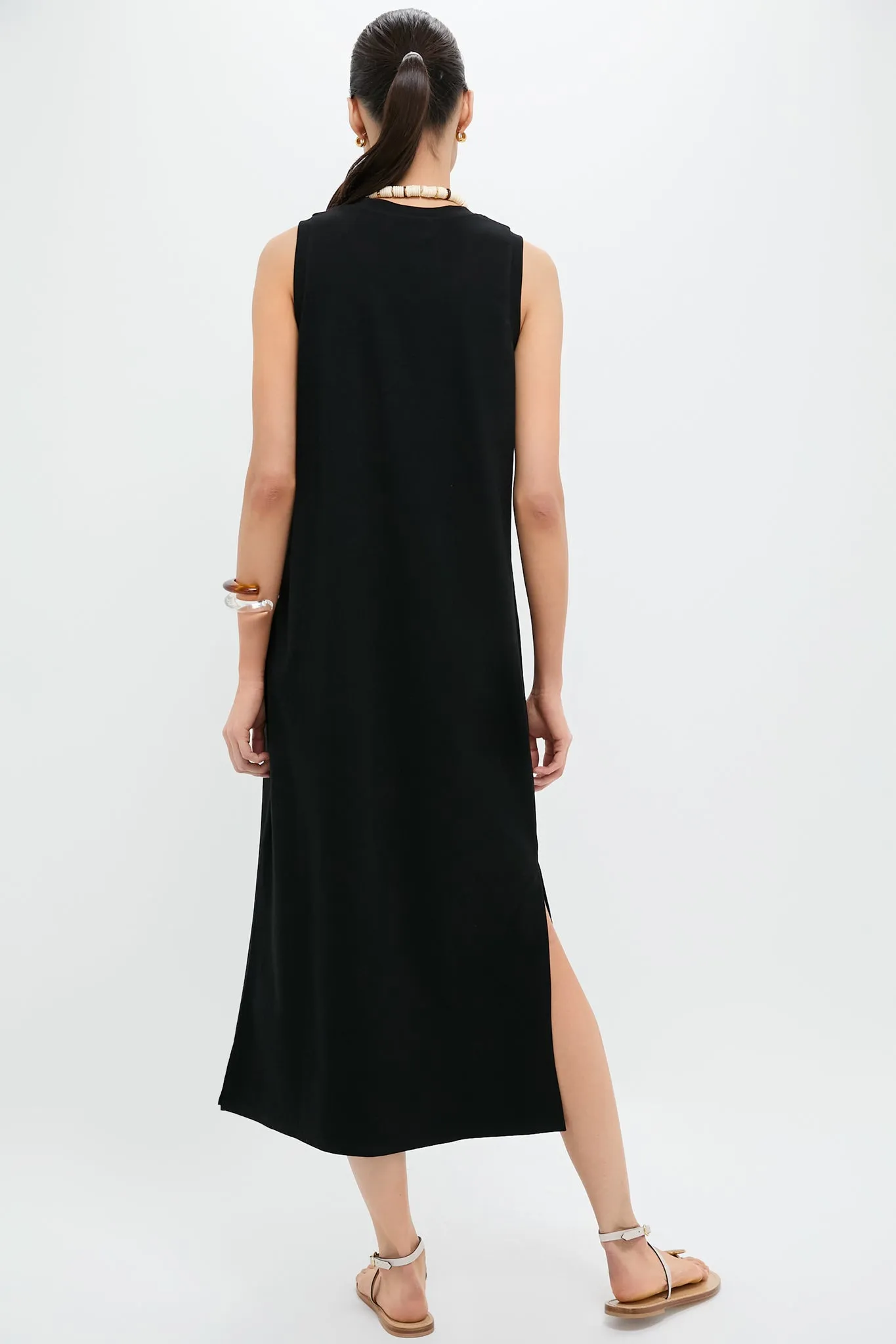 Black Sleeveless Gio Maxi Dress sold by Tuckernuck product image thumbnail 4