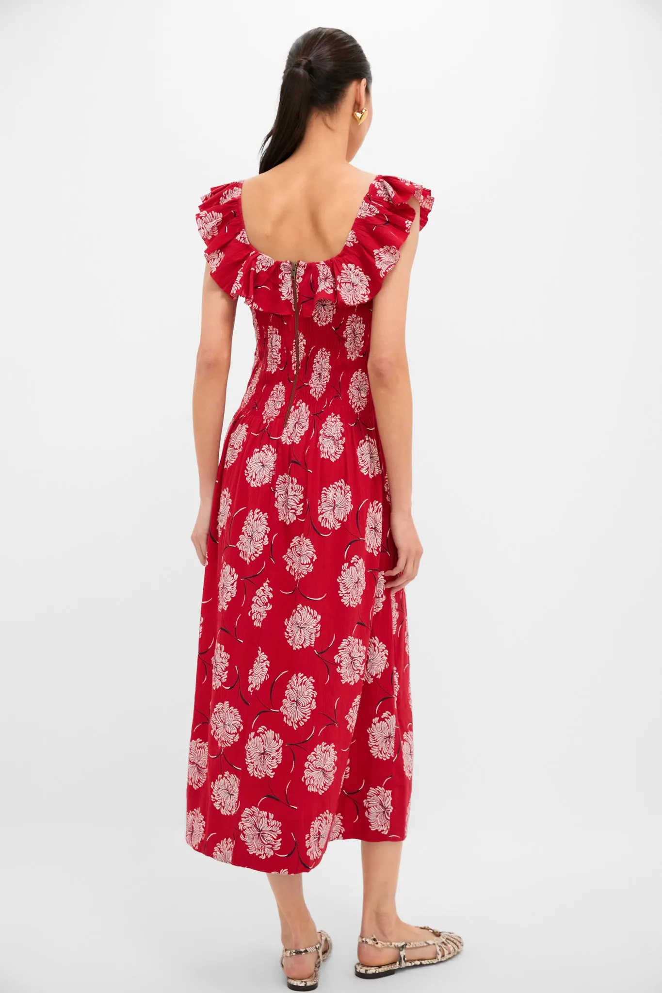 True Red Dancing Floral The Havana Dress sold by Tuckernuck product image thumbnail 4