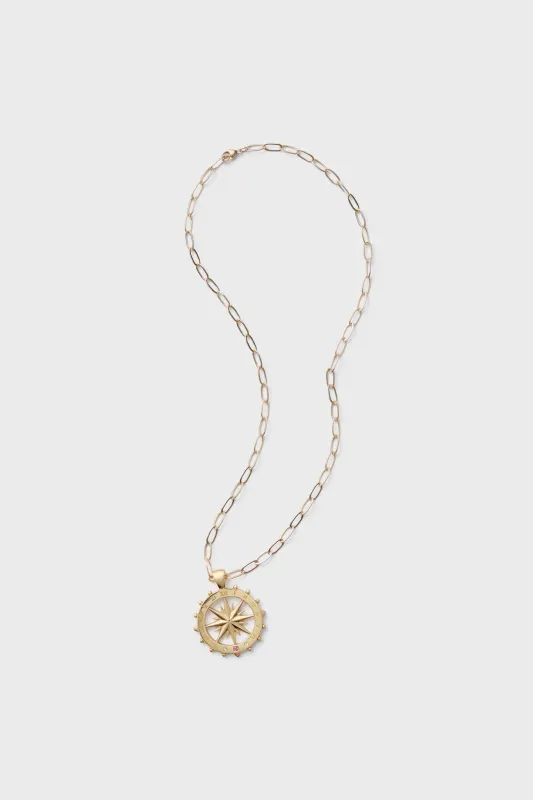 Gold Forever Sundial Cutout Coin Pendant sold by Tuckernuck