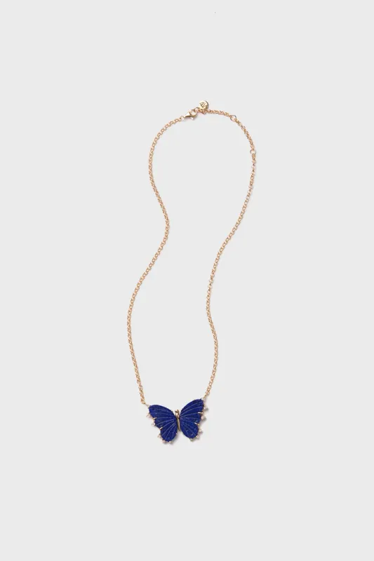 Lapis Freedom Butterfly Effect Necklace sold by Tuckernuck