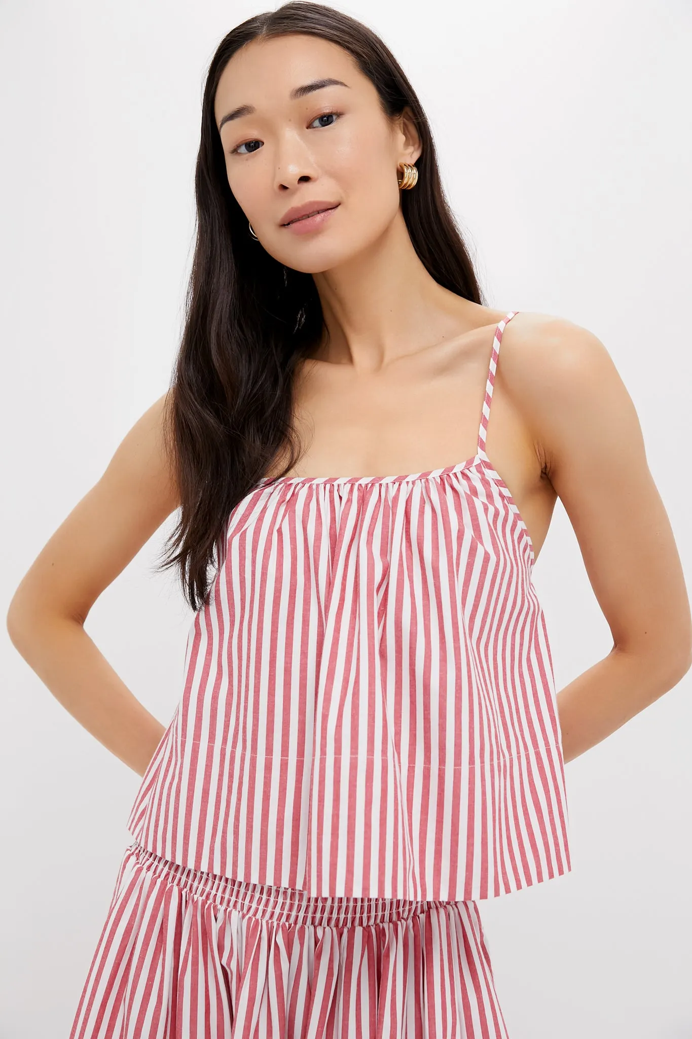 Lipstick Red Mayan Top sold by Tuckernuck