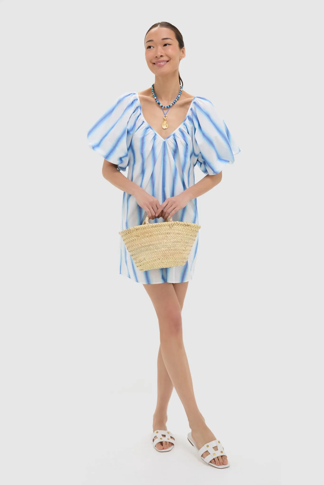 Lapis and Turquoise Beaded Necklace sold by Tuckernuck product image thumbnail 3