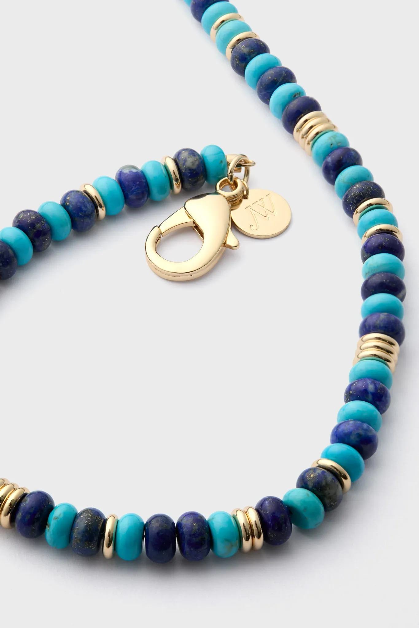 Lapis and Turquoise Beaded Necklace sold by Tuckernuck product image thumbnail 4