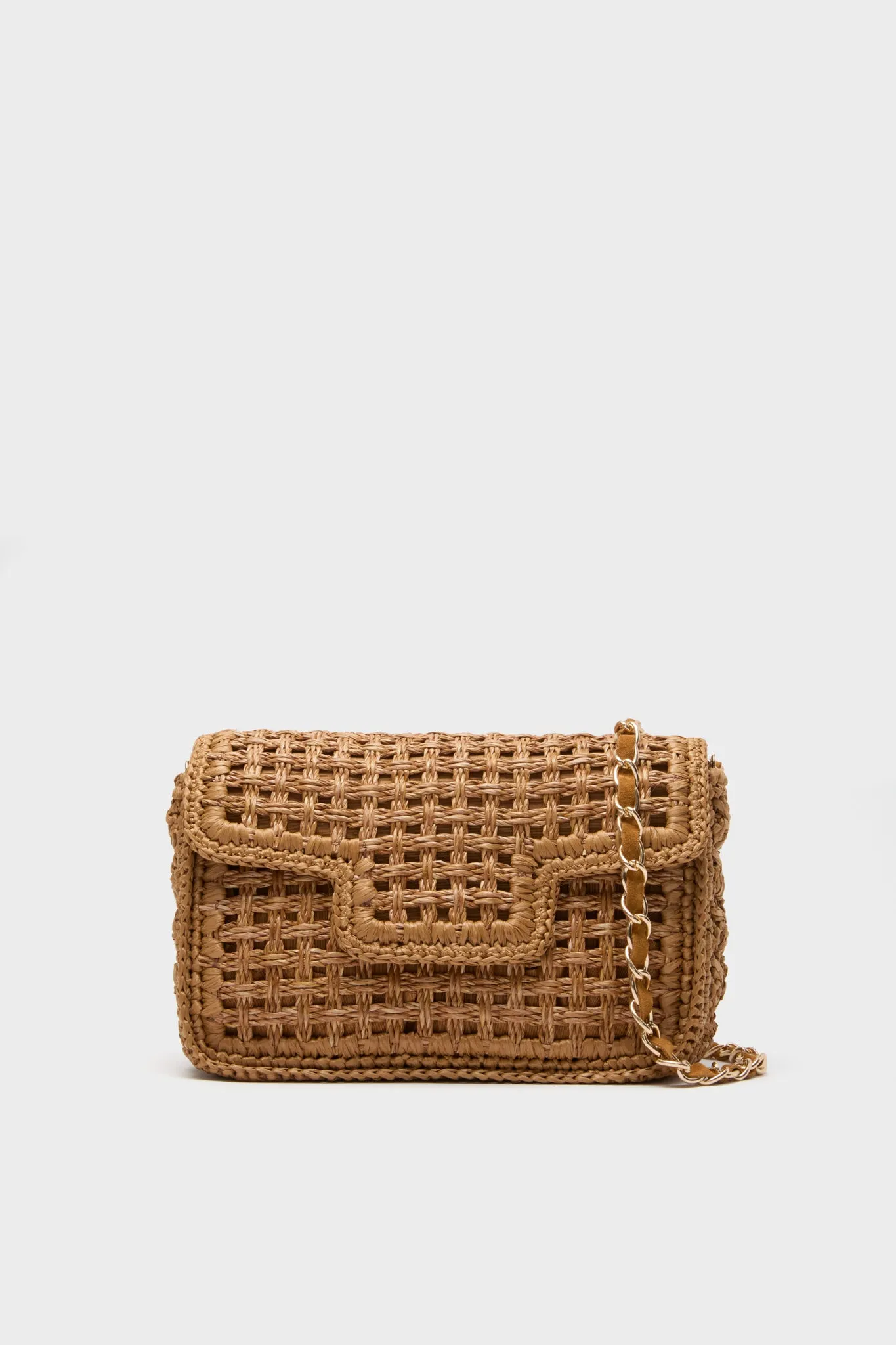 Tan Woven Crossbody sold by Tuckernuck