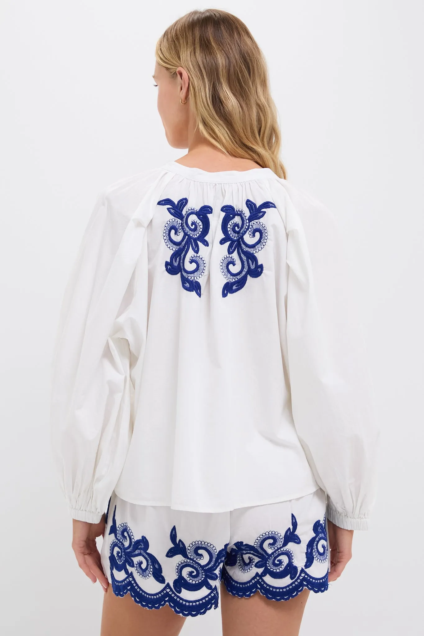 The Navy Detail Minka Shirt sold by Tuckernuck product image thumbnail 4