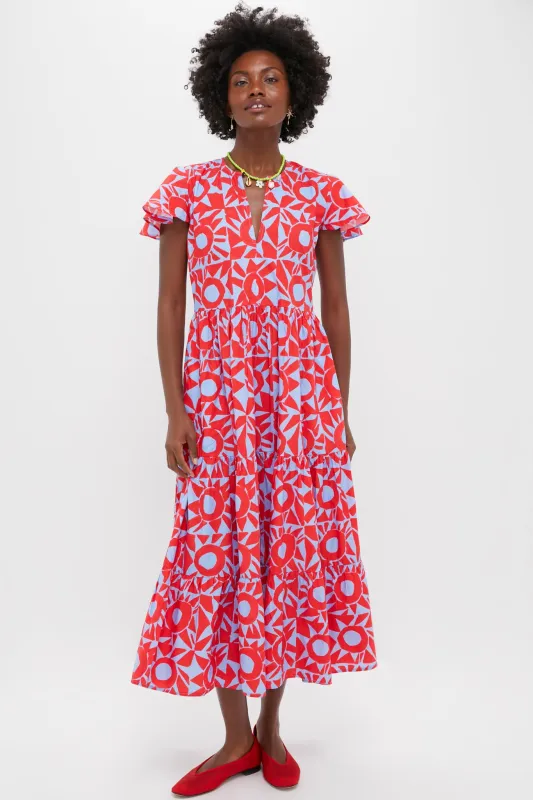 Eclipse Red V-Neck Maxi Dress sold by Tuckernuck