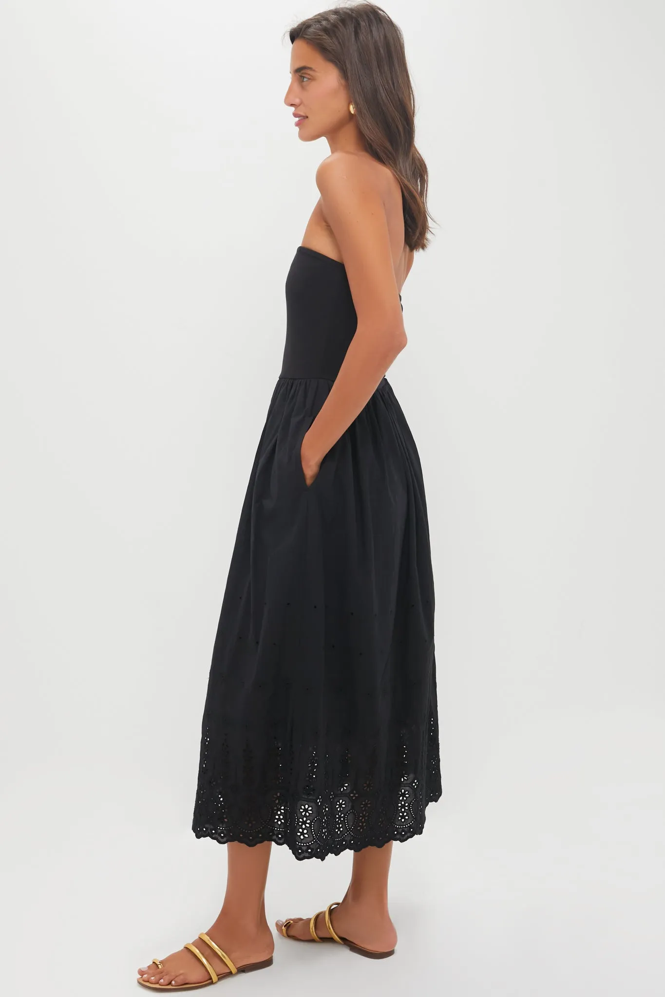 Black Harper Midi Dress sold by Tuckernuck product image thumbnail 3