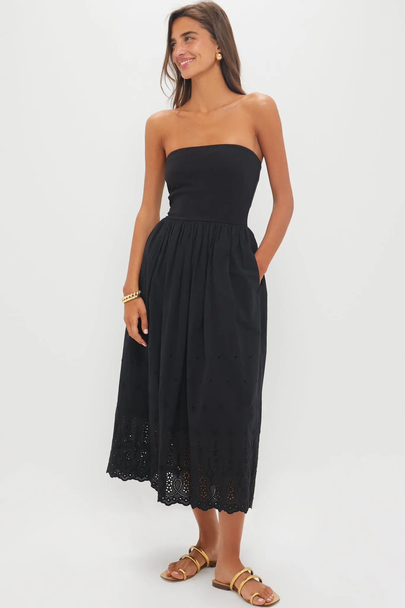 Black Harper Midi Dress sold by Tuckernuck