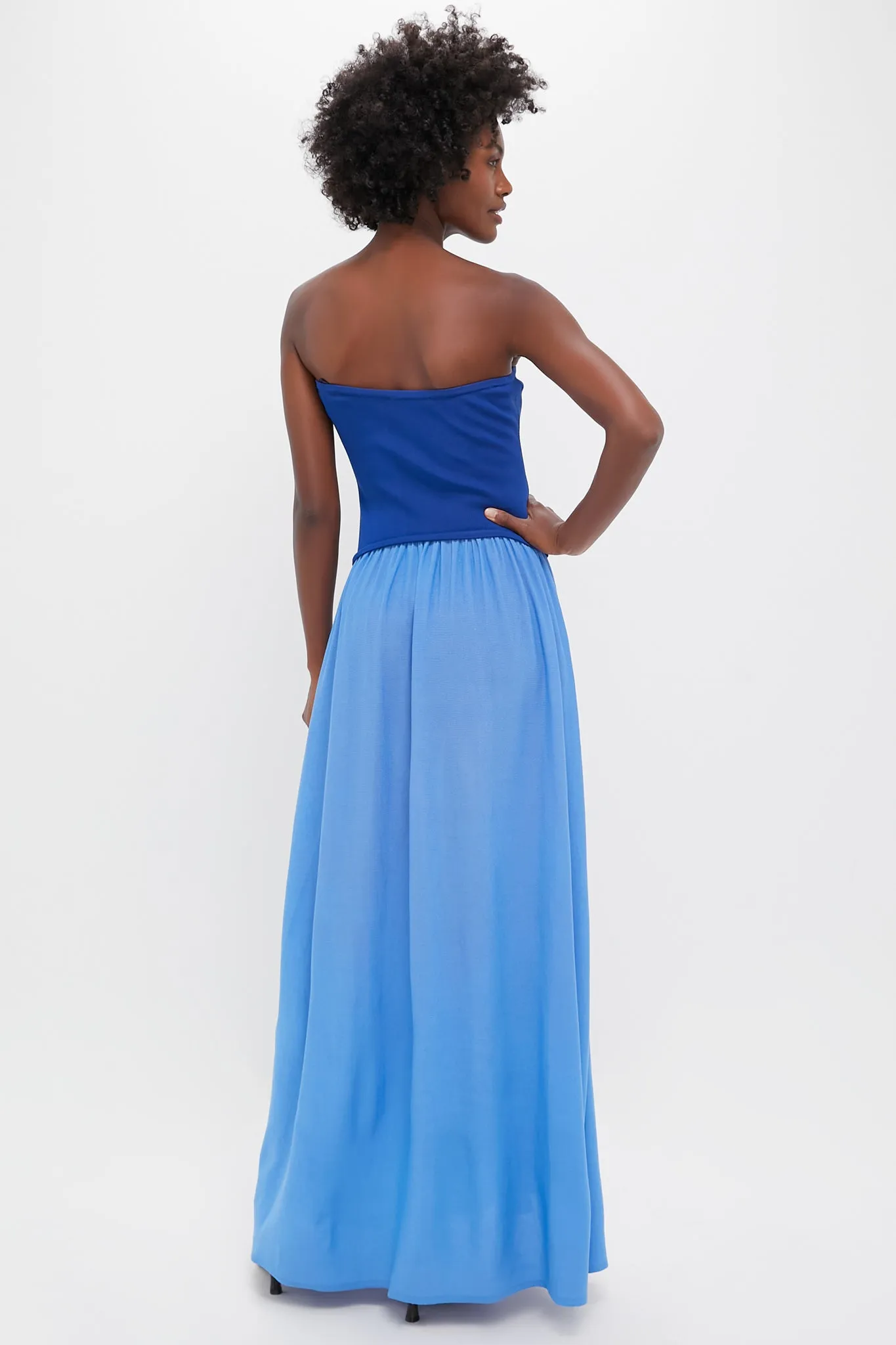 Maritime Navy and Marina Blue Strapless Soglio Dress sold by Tuckernuck product image thumbnail 5