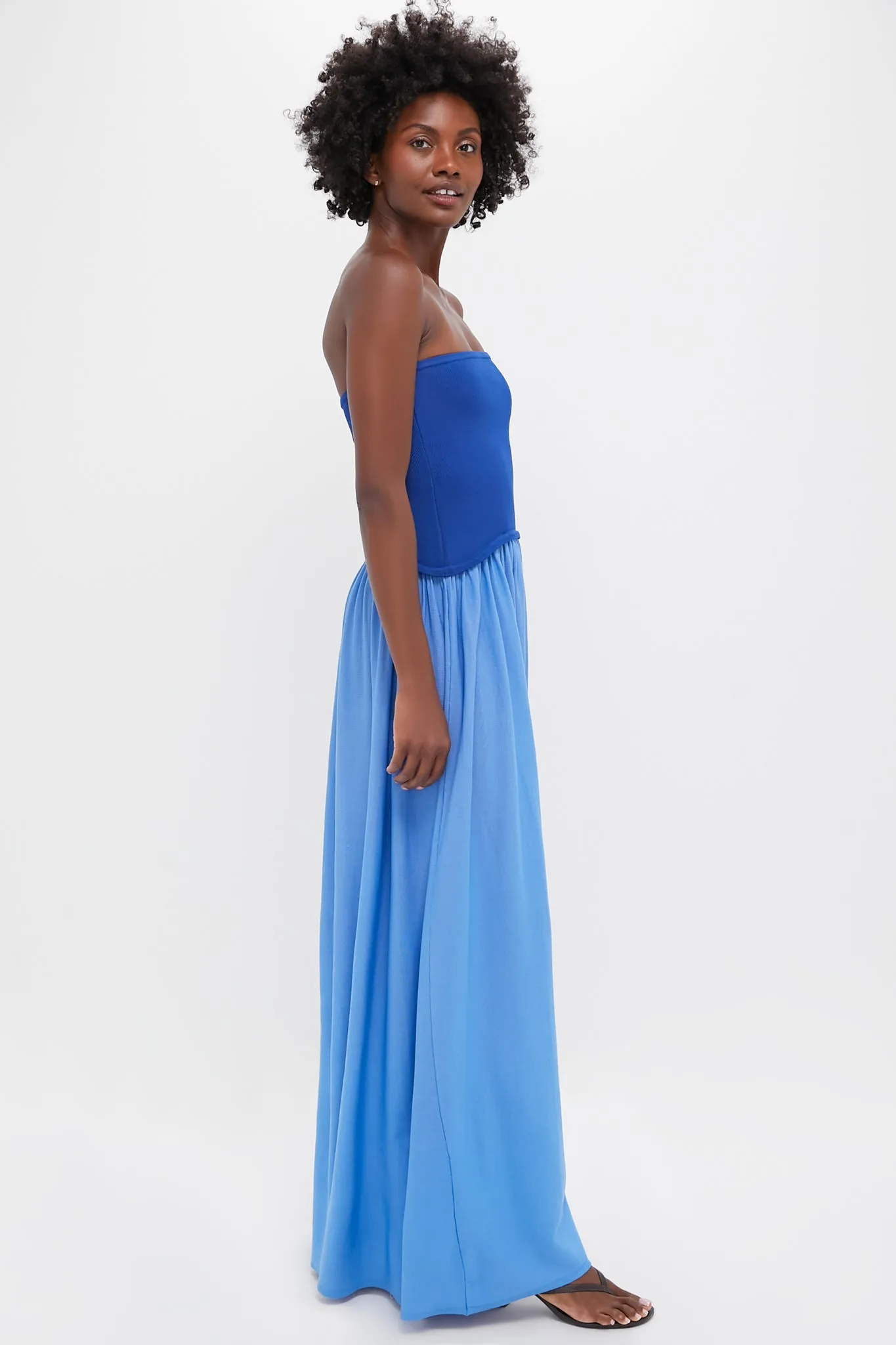 Maritime Navy and Marina Blue Strapless Soglio Dress sold by Tuckernuck product image thumbnail 4