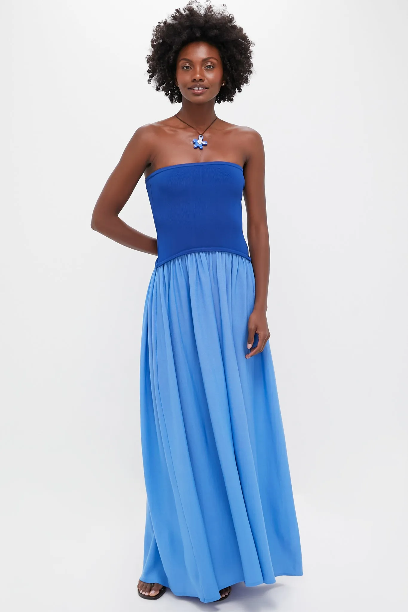Maritime Navy and Marina Blue Strapless Soglio Dress sold by Tuckernuck product image thumbnail 2