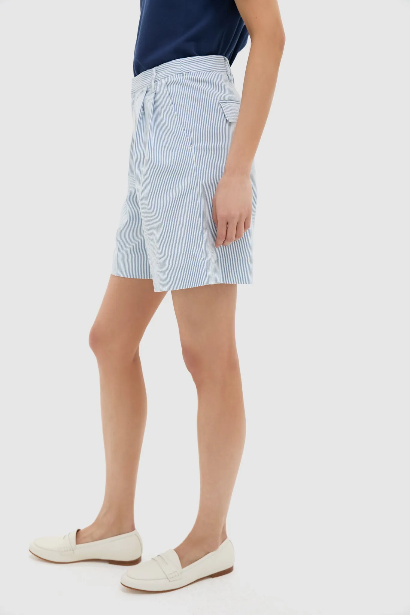 Blue Stretched Stripe Bedford Cord Felix Short sold by Tuckernuck product image thumbnail 3