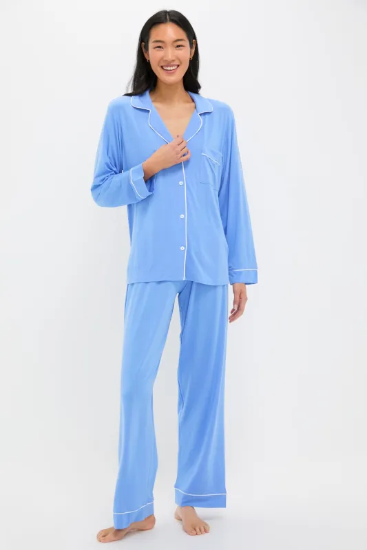 Cornflower Gisele Long PJ Set sold by Tuckernuck