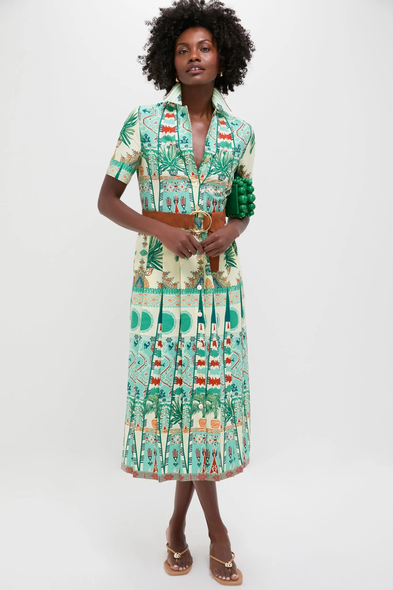 Cognac and Gold Tumble Suede Belt sold by Tuckernuck product image thumbnail 3