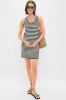 Black and Ivory Stripe Arie Dress sold by Tuckernuck