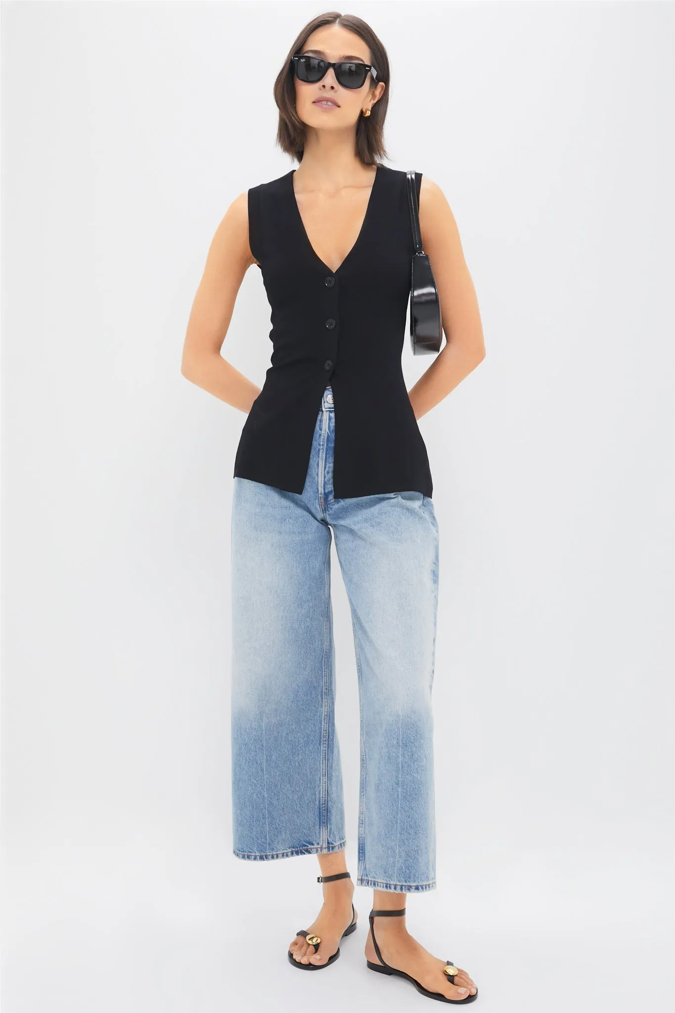 Black Marca Knit Top sold by Tuckernuck product image thumbnail 2