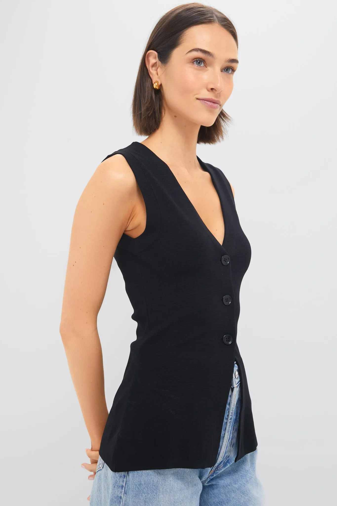 Black Marca Knit Top sold by Tuckernuck product image thumbnail 3